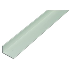 Alberts 471200 Winkelprofil | Aluminium, silberfarbig eloxiert | 1000 x 40 x 20 mm