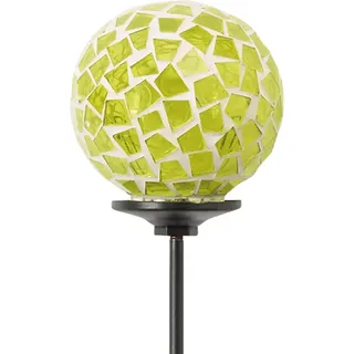 Garten-Stecker mit Mosaik-Kugel 75 cm Grün