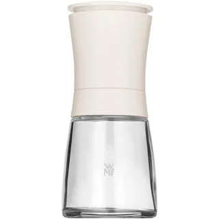WMF Trend Salz und Pfeffermühle 14 cm, unbefüllt, Gewürzmühle, Keramikmahlwerk, Kunststoff, Glas, weiß