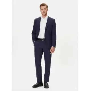 HUGO für Herren. 50544524 Anzug Arti Hesten navy (52), Blau, Wolle, Klassisch, Marine