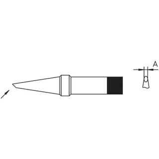 Weller Lötspitze Rundform, abgeschrägt Spitzen-Größe 1.6 mm Inhalt 1 St.