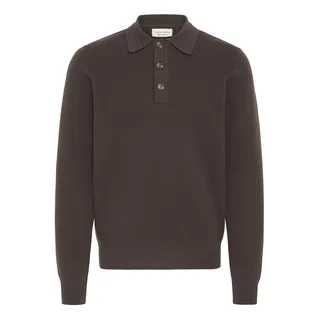 Longsleeve CASUAL FRIDAY "Strickpullover CFAbel", Herren, Gr. S, braun (demitasse), Obermaterial: 39% Baumwolle CO. 34% Polyester PES. 27% Viskose CV., Shirts Longsleeve