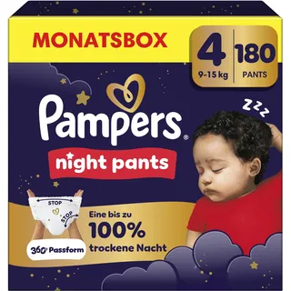 Pampers Baby-Dry Night Pants Gr. 4 (9-15 kg) 180 St.