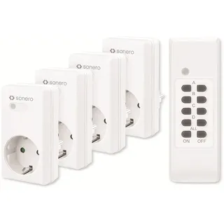 SONERO Funksteckdosen-Set S-RCS204, Indoor