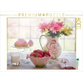 CALVENDO Puzzle EIN Bild aus dem Kalender Cottage Summer. Farben der Landschaft 1000 Teile Puzzle quer | Lege-Größe cm Foto-Puzzle für glückliche Stunden