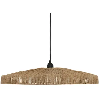 Tischlampe für das Esszimmer BELLAMY, geflochtener Lampenschirm aus Jute, Ø 58 cm