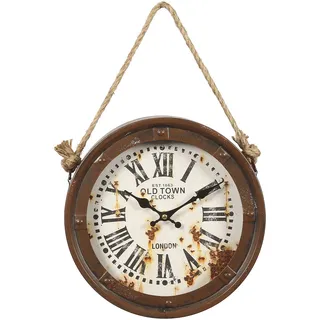 Ambiente Haus »Old Town Schiffs Wanduhr 27,7cm«, braun