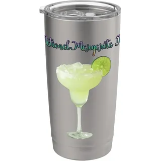 Margarita-Cocktails zum nationalen Margarita-Tag Doppelwandiger Edelstahl-Thermobecher