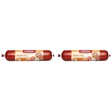 Fleischeslust Magere Pute mit Reis, Karotten und Grünlippmuscheln Wurst (1 x 800 Gramm) (Packung mit 2)