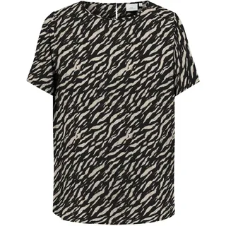 ONLY CARMAKOMA Shirtbluse CARVICA SS TOP WVN NOOS Braun 54