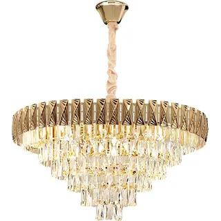 TOOLIGHT Hängelampe Mit Kristallen G061-Cp 80Cm Gold - Gold