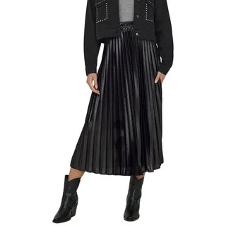 Only ONLLYON PLEATED SHINE Skirt JRS Rock, Black, L