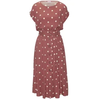LASCANA Midikleid Punktedruck Rot 38