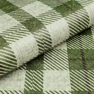 Livelynine Selbstklebende Tapete Grün Kariert Landhaus Tapete Selbstklebend Schlafzimmer Wohnzimmer Klebefolie Möbel Grün Muster Karo Schrank Klebetapete Selbstklebend Wand Bad Schachbrett 44.5CMx2M