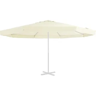 vidaXL Ersatzbezug für Sonnenschirm Sandfarben 515 cm - Beige