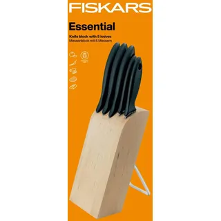 Fiskars Essential Messerblock 6-tlg. Weiß