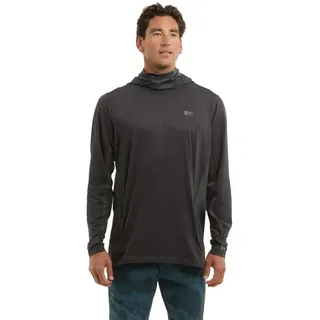 Pelagic Exo Tech Solid Tahiti Uv-kapuzenpullover - Graphite - M