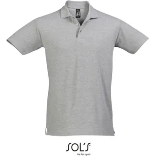 SOLs 11362 | Herren Poloshirt Spring II - Farbe: Grey Melange - Größe: 4XL - Grau