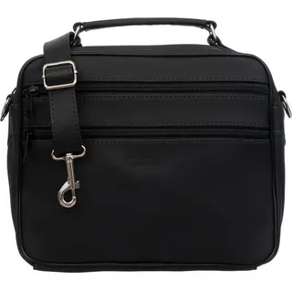 Herren Ledertasche 2 Fächer Octane Schwarz - Schwarz