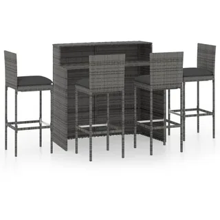vidaXL Gartenbar-Set 5-tlg. Grau