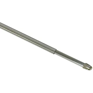 GARDINIA Vitragestange flachoval 11 mm Chrom