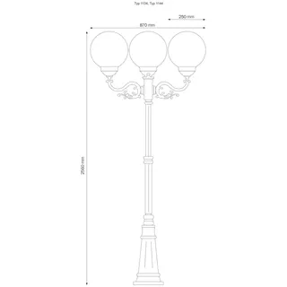LCD Standleuchte weiß #1134