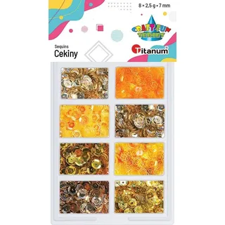 Pailletten Mix gelb-gold 8x2.5g Titanum