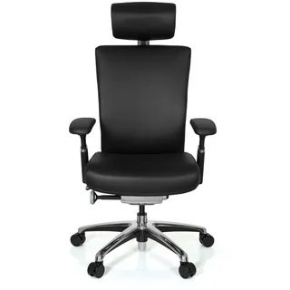 HJH Office NOVA Leder Schwarz