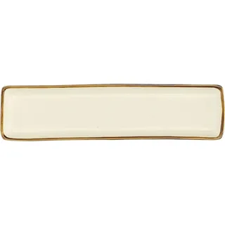 Rose&Tulipani Set mit 4 rechteckigen Tabletts 32x8 cm R134003208Z - Creme, Braun