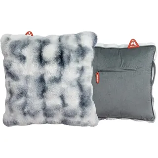 Montandor - Nicht-Elektrisches Heat Pad Kissen - Für Innen- Und Außenbereich - Für Zuhause, Café, Restaurant, Terrasse - Stromfrei - 45x45 cm - Fell Grau