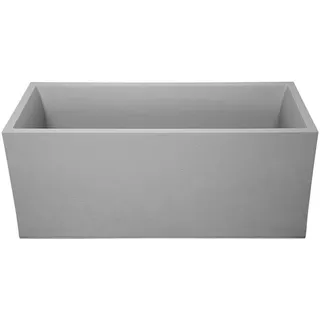 Pflanztopf , Grau , Kunststoff , Betonoptik , rechteckig , 100x43x40 cm , Dekoration, Blumen & Blumentöpfe, Übertöpfe