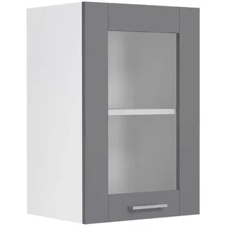 VCM Hängeschrank Küchenoberschrank 40 x 60 x 31 cm Anthrazit/Weiß