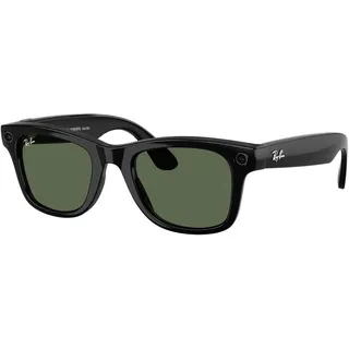Ray-Ban Wayfarer Meta Gen 2 Sonnenbrille - Shiny Black - G15 Green