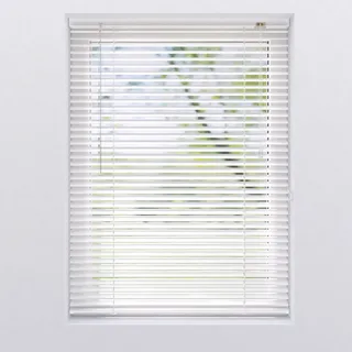 Jalousie , Weiß , Metall , 60x130 cm , Länge universell einstellbar , Heimtextilien, Vorhänge, Rollos, Jalousien