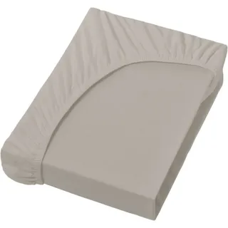 Bella Donna Spannbettlaken Jersey 90 x 190 - 100 x 220 cm perlgrau