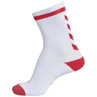 hummel Unisex Elite Indoor Sock Low, White, Size 27-30