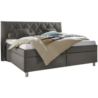 Esposa Polsterbett , Graubraun , Textil , Birke , Schichtholz , H2 , Höhe ca. 16 cm , 160x200 cm , Über- und Sondergrößen erhältlich, Bezug abnehmbar/waschbar, Ober- und Unterseite versteppt, wendbar, atmungsaktiv,Über- und Sondergrößen erhältlich, Lattenrost, Matratze, gepolstertes Kopfteil, Stoffauswahl, motorische Verstellung des Lattenrostes, in verschiedenen Größen erhältlich,Federholzleisten verleimt, Federleisten mit Duokappen, verstellbar, Motorverstellung , Schlafzimmer, Betten, Polsterbetten