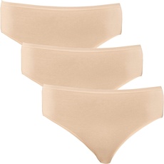 Bild von Damen Slip 3er Pack - Essentials Stretch Unterwäsche, Haut_145425, 44 EU