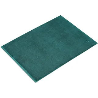 herzbach home Premium Badvorleger PURA | 60 x 90 cm extra groß | 100% Baumwolle | Extra weich | Badteppich | Farbe: Ozeangrün