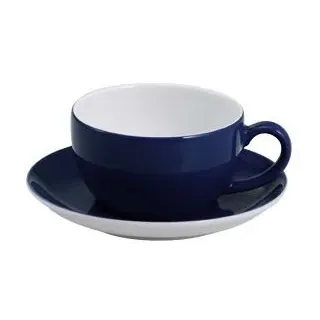 Dibbern Solid Color Kaffee-/Tee-Untertasse aus Porzellan, Farbe: Navy, 20 109 000 32