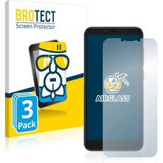 BROTECT AirGlass Panzerglasfolie (3 Stück, Alcatel 1S (2020)), Smartphone Schutzfolie