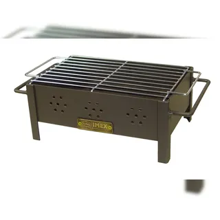 EDM Tischgrill Holzkohle braun