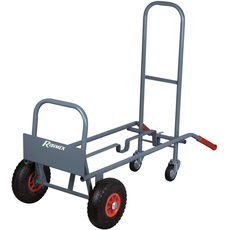 Ribitech - Profi-Sackkarre, 2 Positionen, Fester Latz und klappbar, 4 Räder, 250 kg – PRCD2P Ribitech