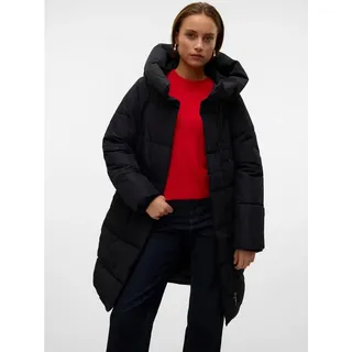 Vero Moda Steppmantel VMLEONIEKATE COAT GA NOOS mit abnehmbarem Bindegürtel schwarz M (38)