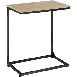 tectake Beistelltisch Cardiff, 55,5 x 35 x 67 cm, Industrial Holz hell, Eiche Sonoma , Naturfarben , Beton Optik , 55.5x67x35 cm , Wohnzimmer, Wohnzimmertische, Beistelltische