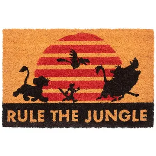 Grupo Erik Kokosmatte Fußmatte Der König der Löwen - Schmutzfangmatte 40x60 cm - Fussmatte Lustig - Türmatte Innen Disney Geschenke, The Lion King Rule The Jungle