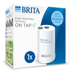 BRITA Filterkartusche ON TAP V für ON TAP Wasserfilter für den Wasserhahn (4 Monate) – Ersatzkartusche reduziert kleine Partikel, Metalle & geschmacksbeeinträchtigende Stoffe