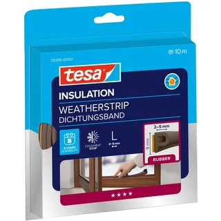 Tesa Dichtband Gummi Braun 10 m x 9 mm