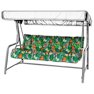 AMPO Gartenkissen Polster Hollywoodschaukel Gartenmöbel Schaukelkissen Polsterkissen 135cm - Grün