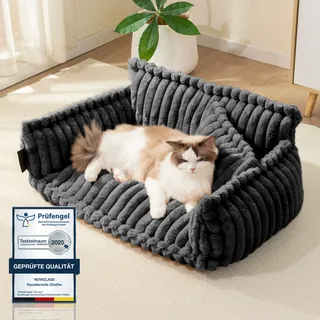 Hundesofa / Katzensofa 'Chaffar' - Kohle - M (80cm)